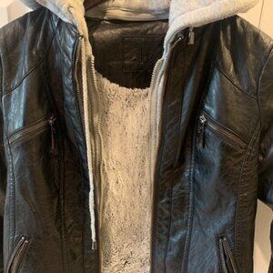 "Vegan" leather-like Jacket